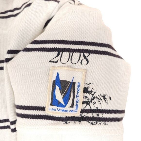 Vintage Les Voiles De St Tropez Polo Shirt Mens Size Large White Y2K Regatta - Picture 6 of 8